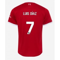 Fotballdrakt Herre Liverpool Luis Diaz #7 Hjemmedrakt 2023-24 Kortermet